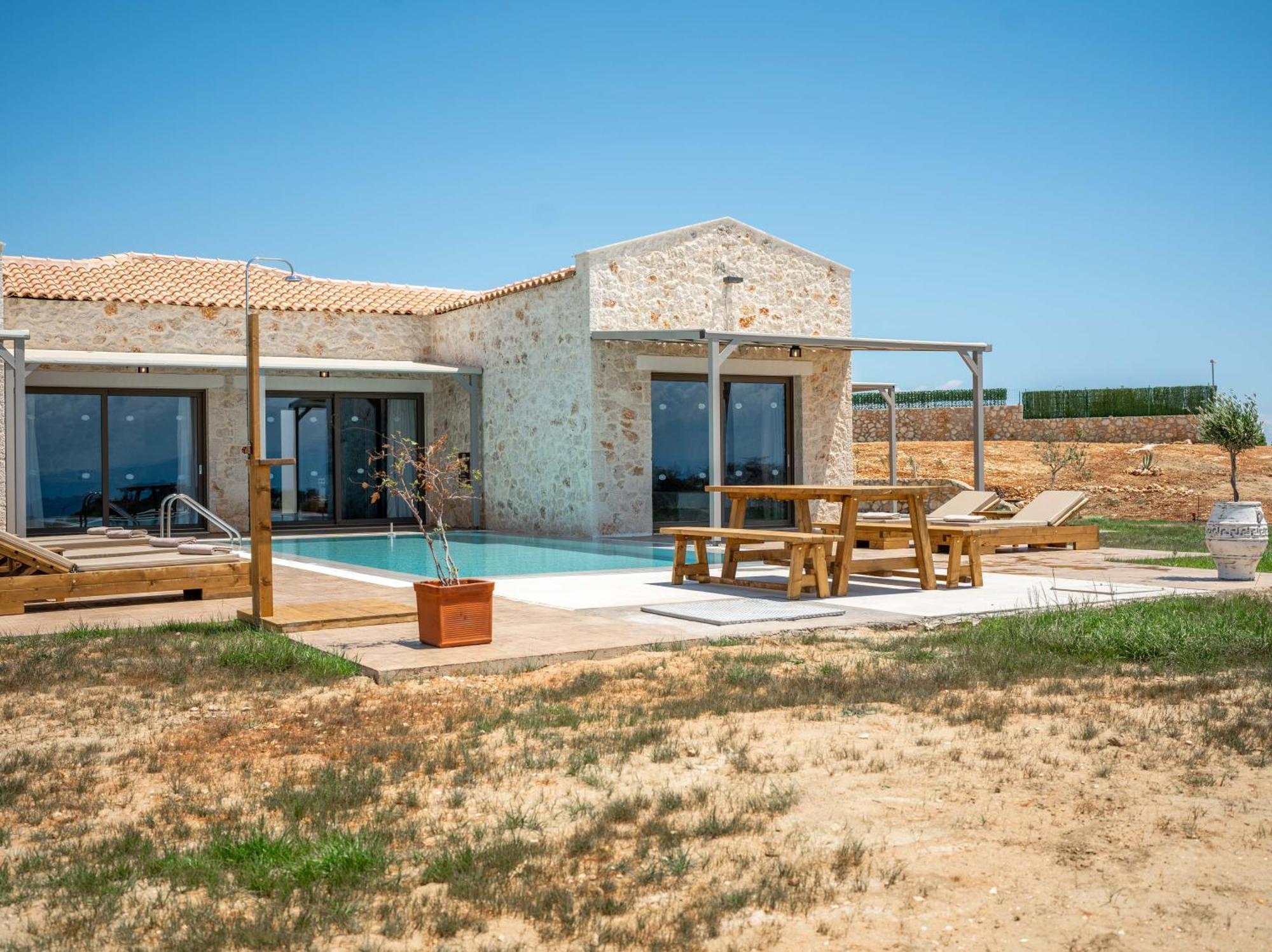 Pantheon Luxury Villas Skala  エクステリア 写真