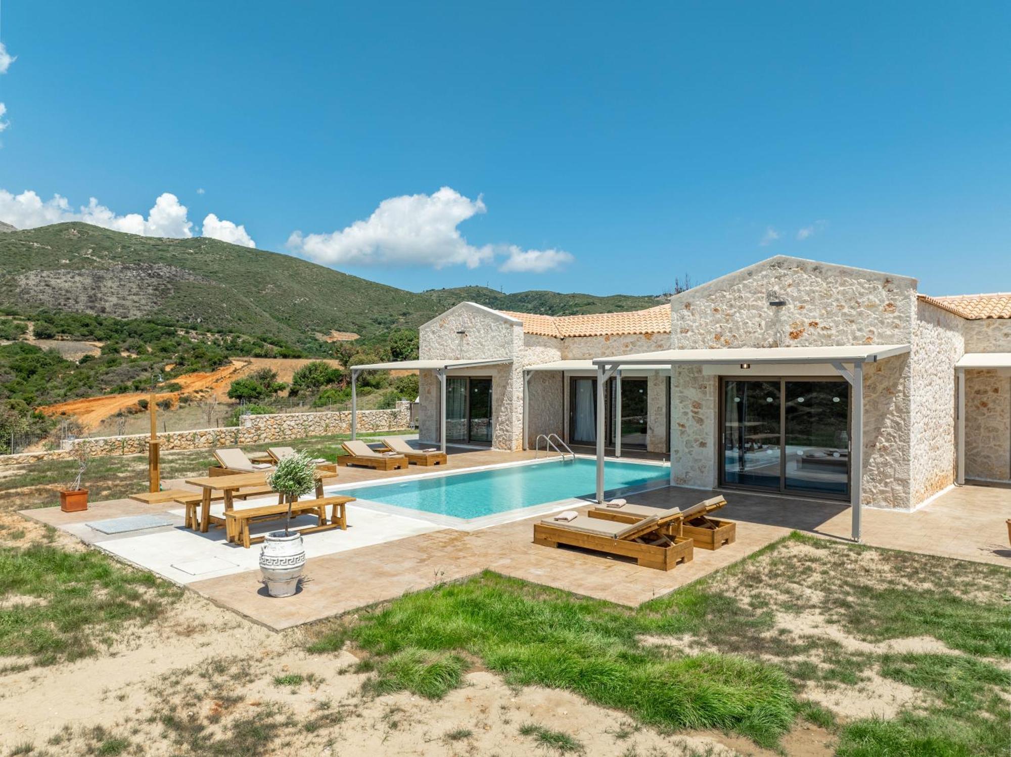 Pantheon Luxury Villas Skala  エクステリア 写真